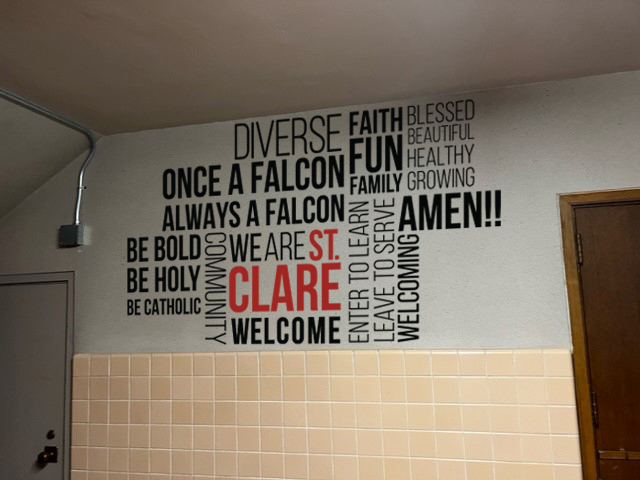 St Clare Catholic Church Word Cloud