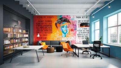 How Do Wall Decals Create a More Inspiring Work Environment?
