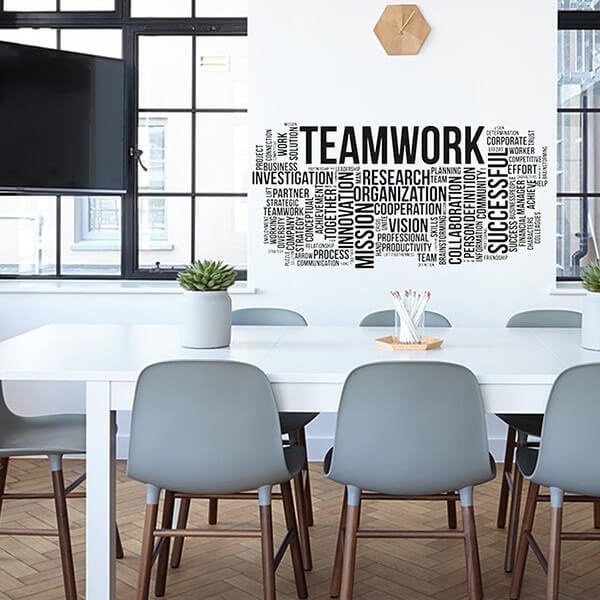 Boost Workplace Productivity with Inspirational Office Wall Decals